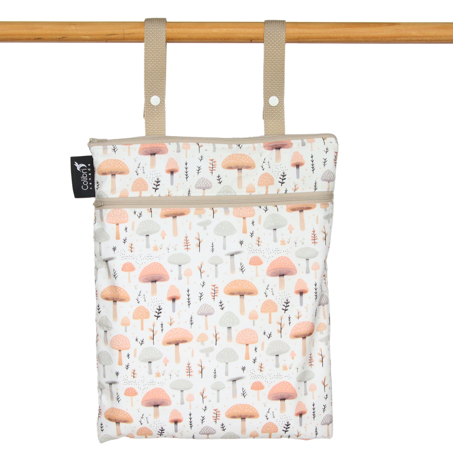 Mushrooms Double Duty Wet Bag