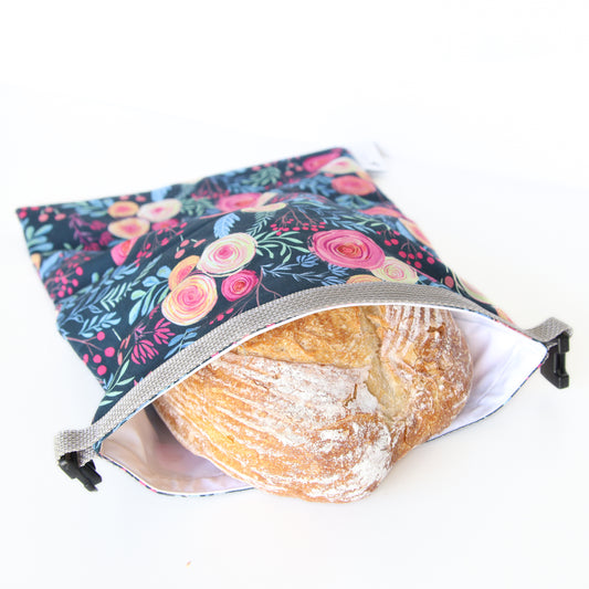 Reusable Bread Bag - Roses