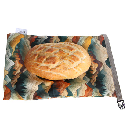 Reusable Bread Bag - Mountains